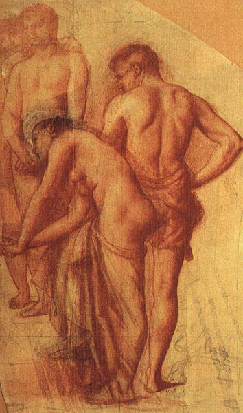 Chevannes, Pierre Puvis de Study of Four Figures for Repose Sweden oil painting art